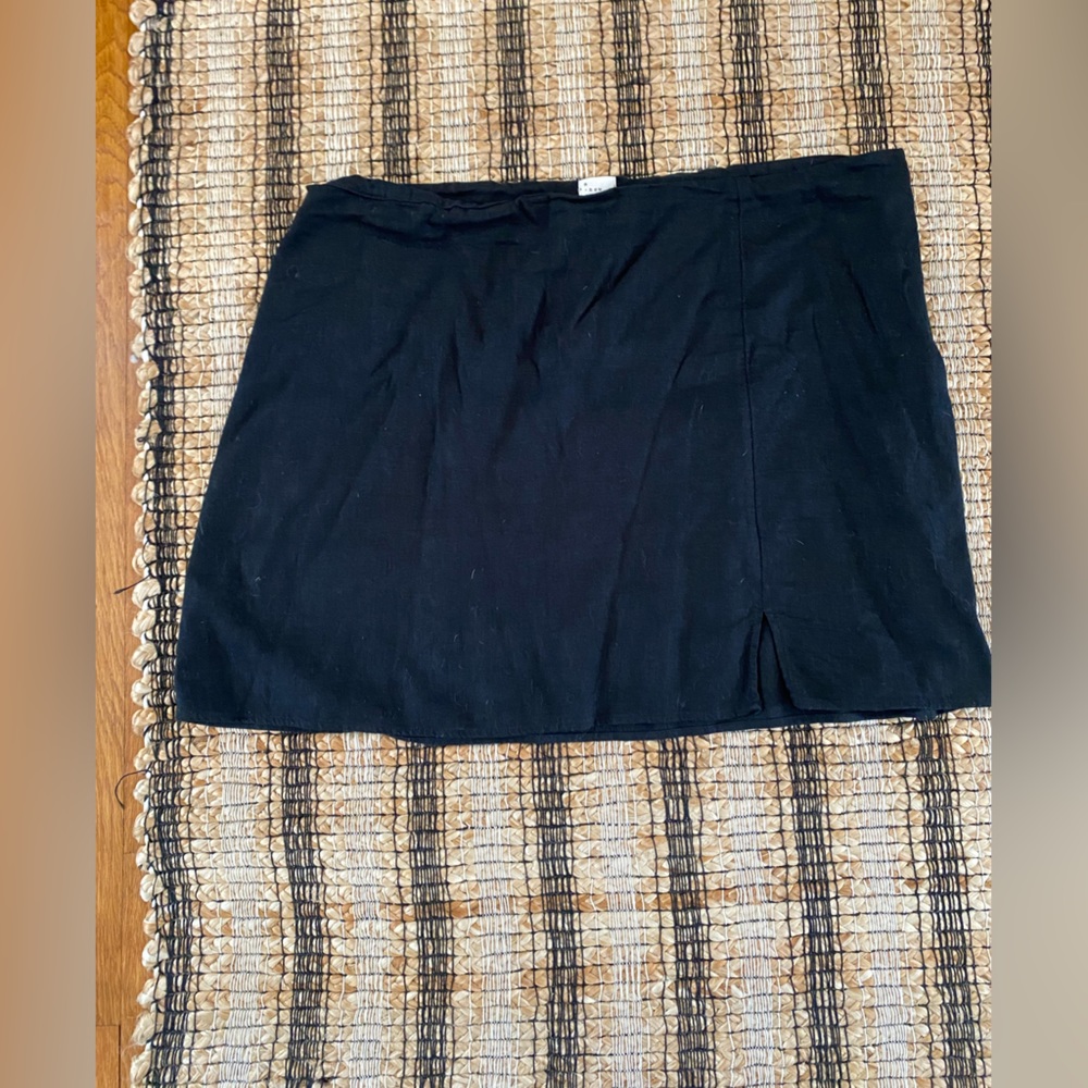 Linen mini skirt